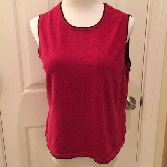 Red & Black 2 Piece Tank Top & Cardigan Sweater - Picture 4 of 6